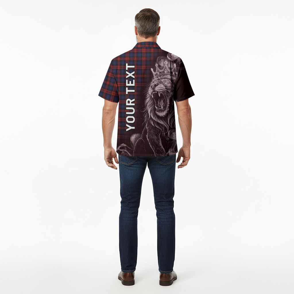 MacLachlan (McLachlan) Tartan Hawaiian Shirt Roaring Lion Heritage
