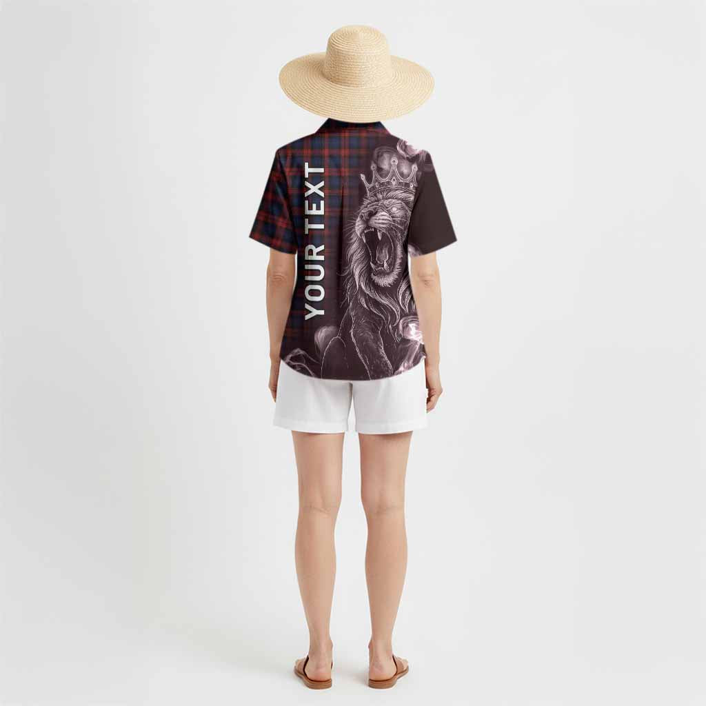 MacLachlan (McLachlan) Tartan Hawaiian Shirt Roaring Lion Heritage