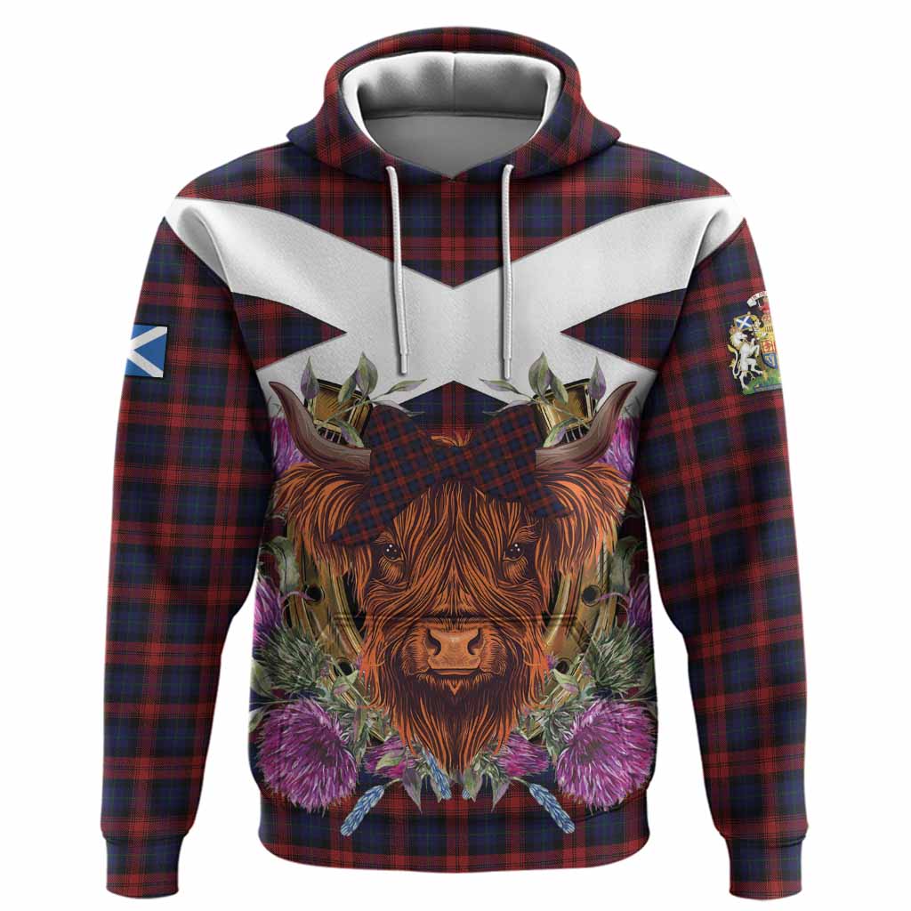 MacLachlan (McLachlan) Tartan Hoodie Scottish Thistle Heilan Coo