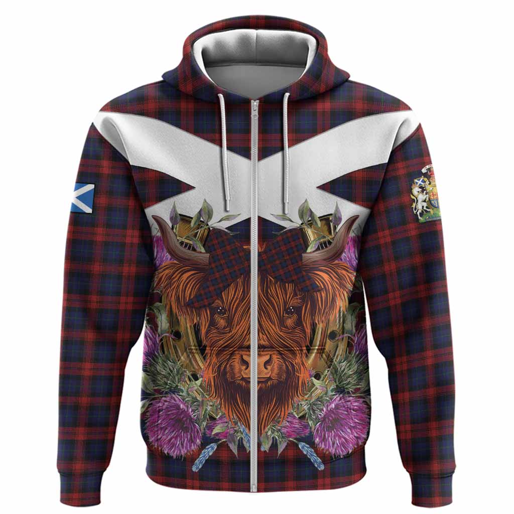 MacLachlan (McLachlan) Tartan Hoodie Scottish Thistle Heilan Coo