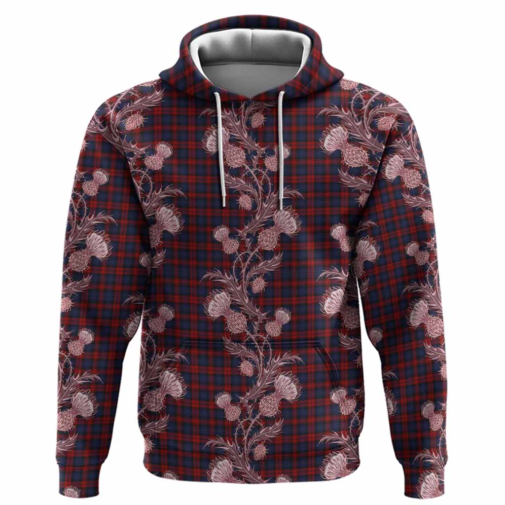 MacLachlan (McLachlan) Tartan Hoodie Seamless Scottish Thistle Flowers