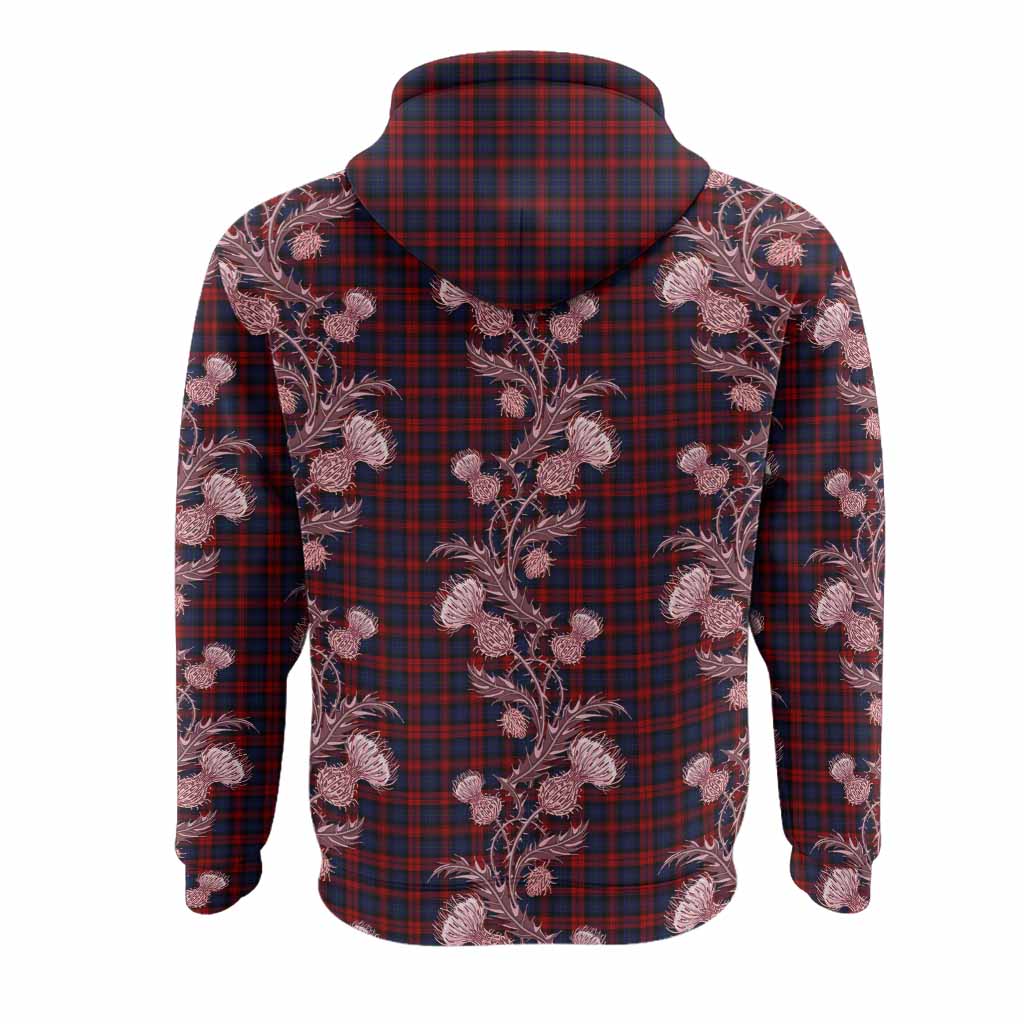 MacLachlan (McLachlan) Tartan Hoodie Seamless Scottish Thistle Flowers