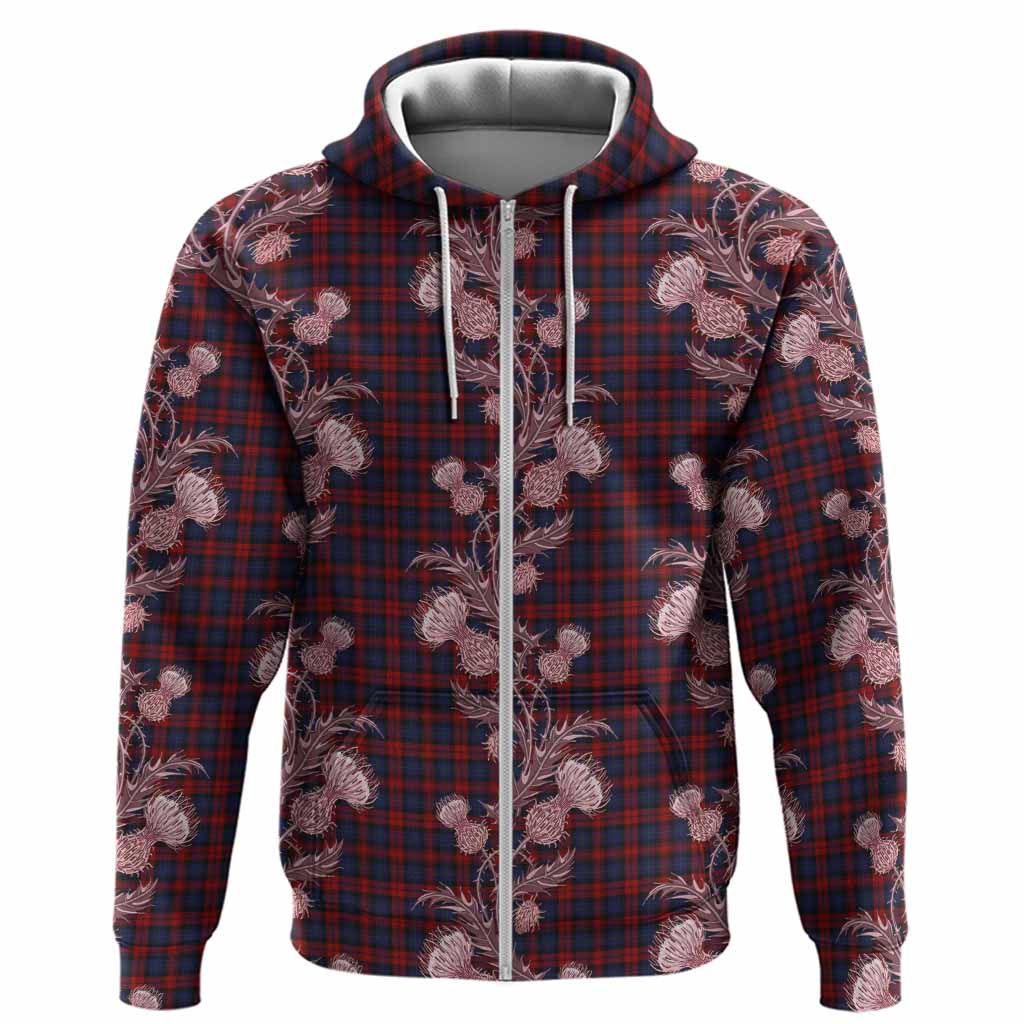 MacLachlan (McLachlan) Tartan Hoodie Seamless Scottish Thistle Flowers