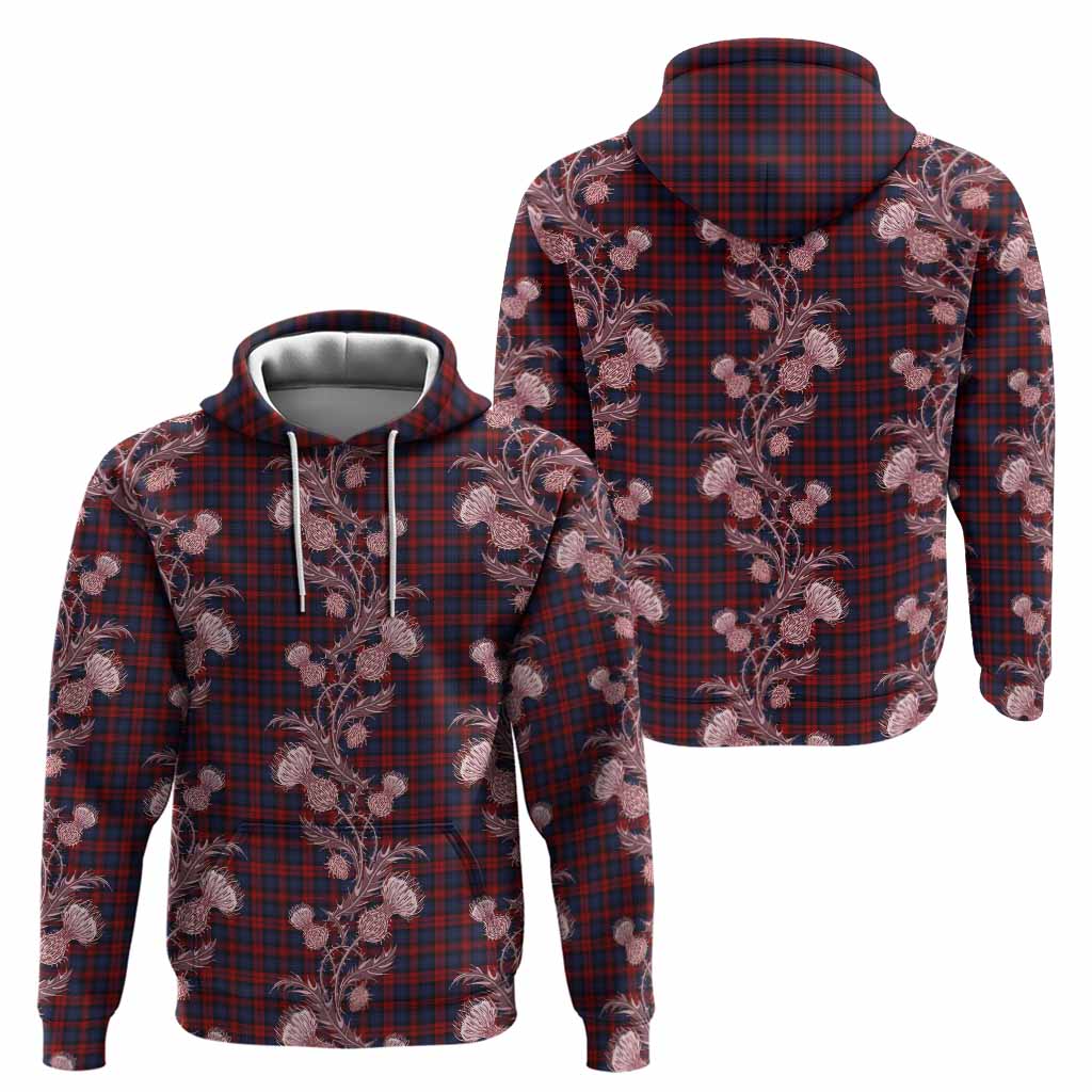 MacLachlan (McLachlan) Tartan Hoodie Seamless Scottish Thistle Flowers