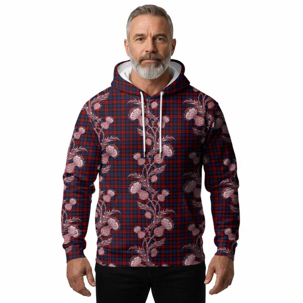 MacLachlan (McLachlan) Tartan Hoodie Seamless Scottish Thistle Flowers