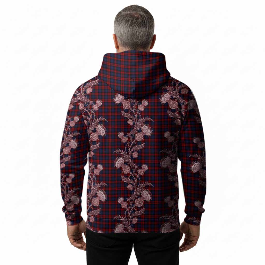 MacLachlan (McLachlan) Tartan Hoodie Seamless Scottish Thistle Flowers