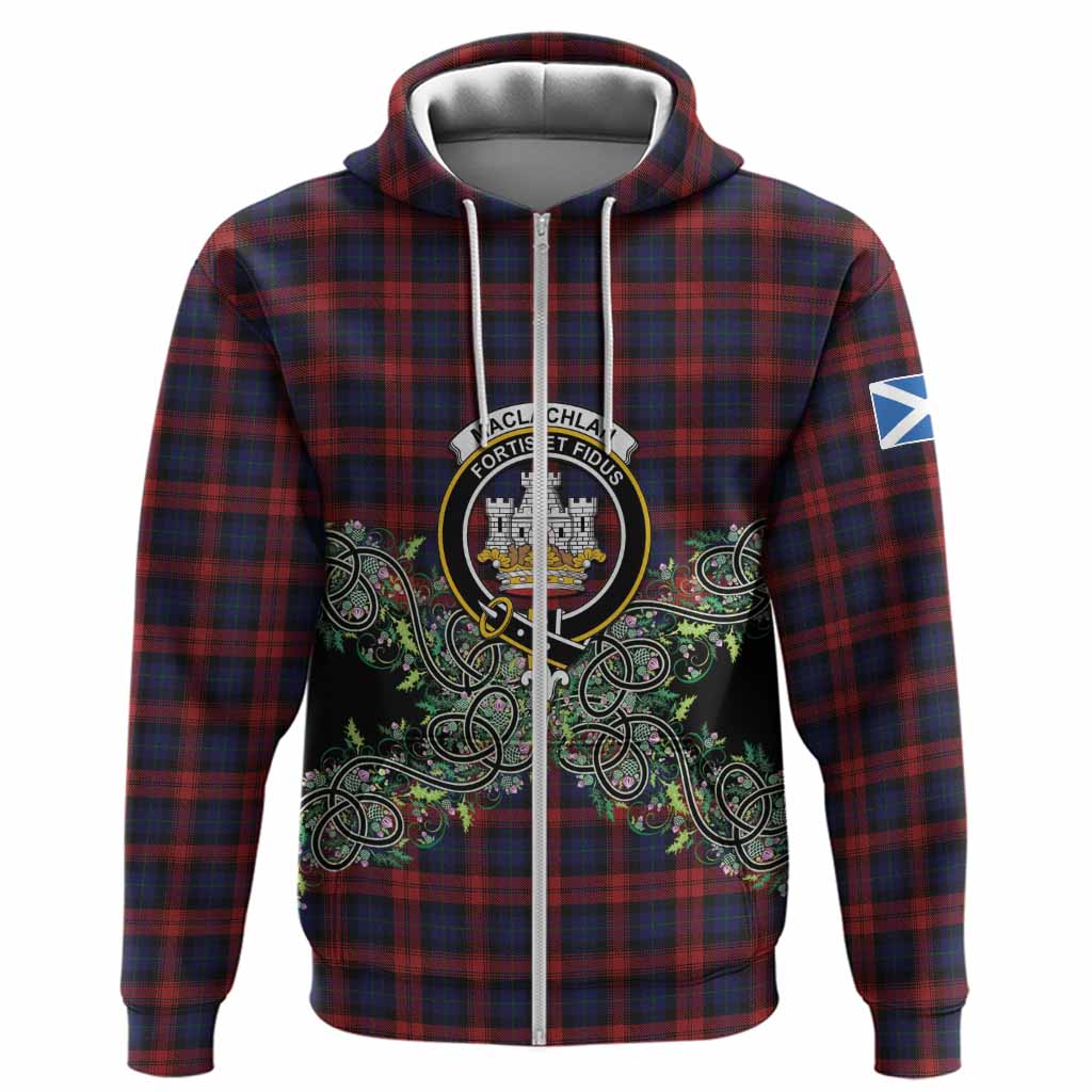 MacLachlan (McLachlan) Tartan Hoodie Thistle Scottish Spirit