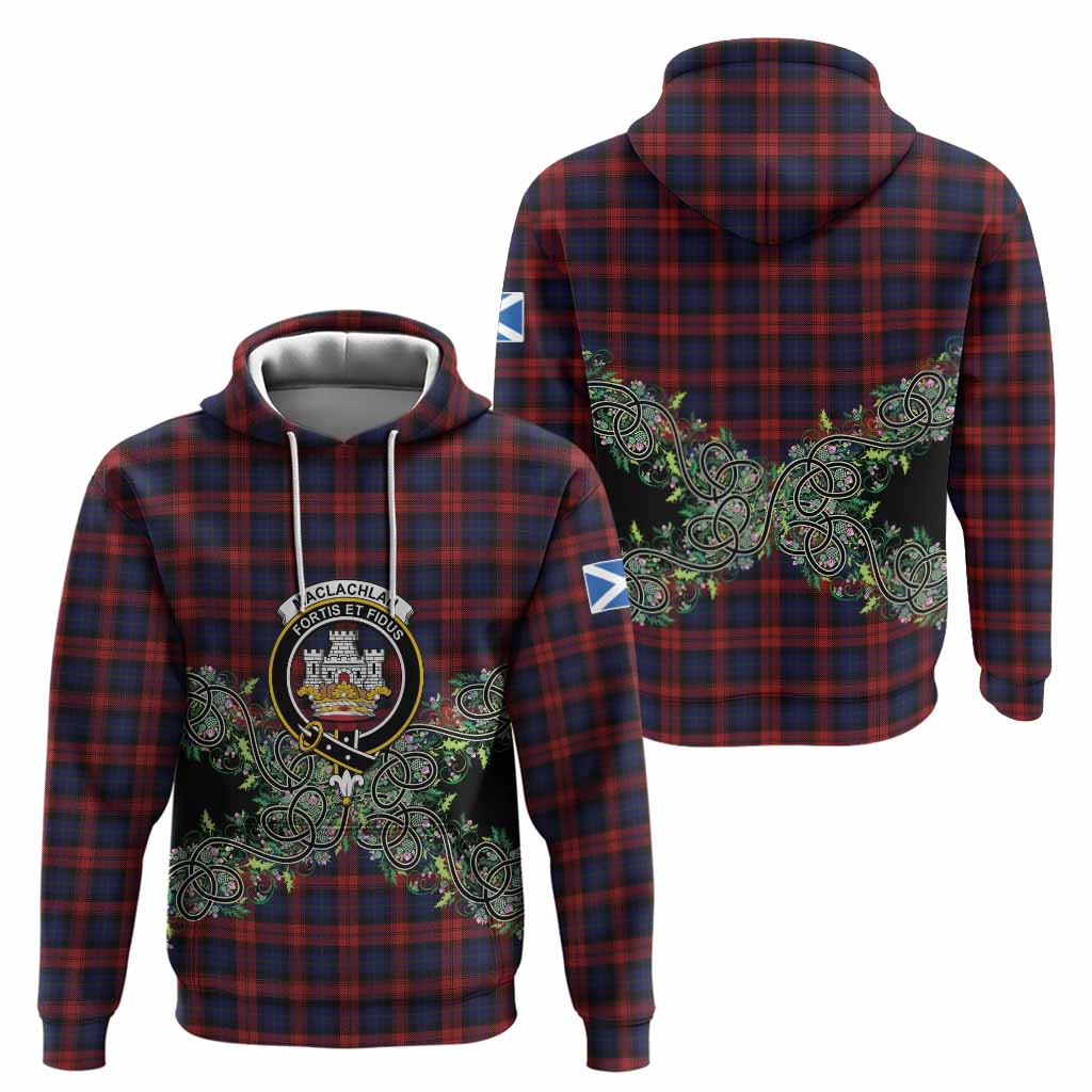 MacLachlan (McLachlan) Tartan Hoodie Thistle Scottish Spirit