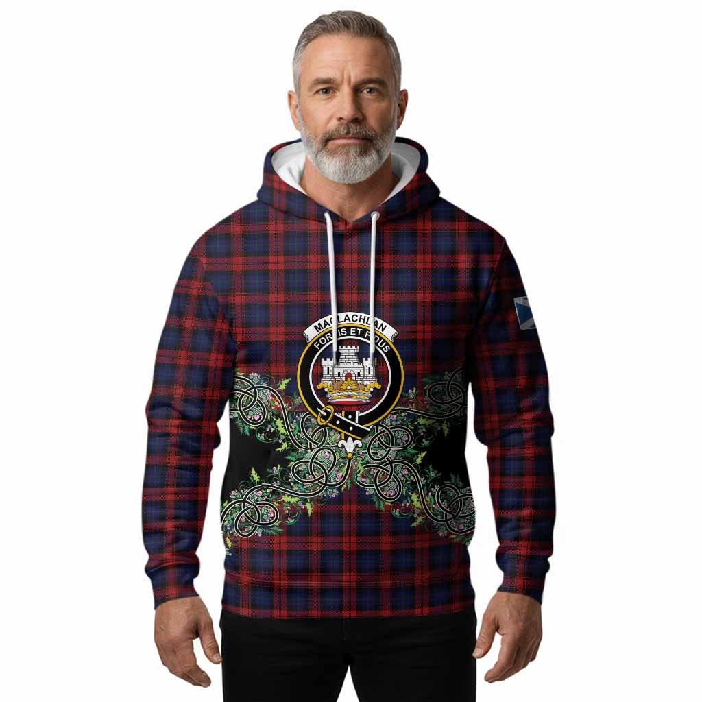 MacLachlan (McLachlan) Tartan Hoodie Thistle Scottish Spirit