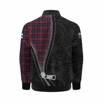 MacLachlan (McLachlan) Tartan Kid Bomber Jacket New Zealand Pattern Unique Zipper Stylized