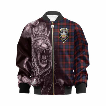 MacLachlan (McLachlan) Tartan Kid Bomber Jacket Roaring Lion Heritage