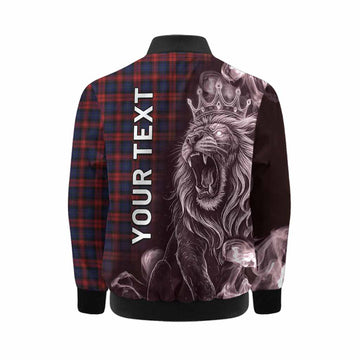 MacLachlan (McLachlan) Tartan Kid Bomber Jacket Roaring Lion Heritage