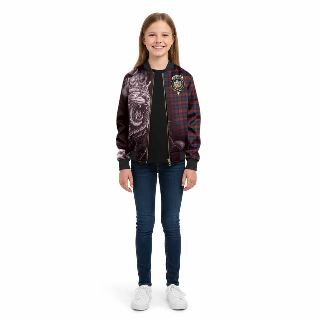 MacLachlan (McLachlan) Tartan Kid Bomber Jacket Roaring Lion Heritage