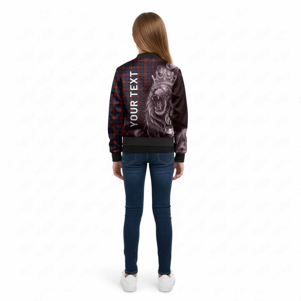 MacLachlan (McLachlan) Tartan Kid Bomber Jacket Roaring Lion Heritage