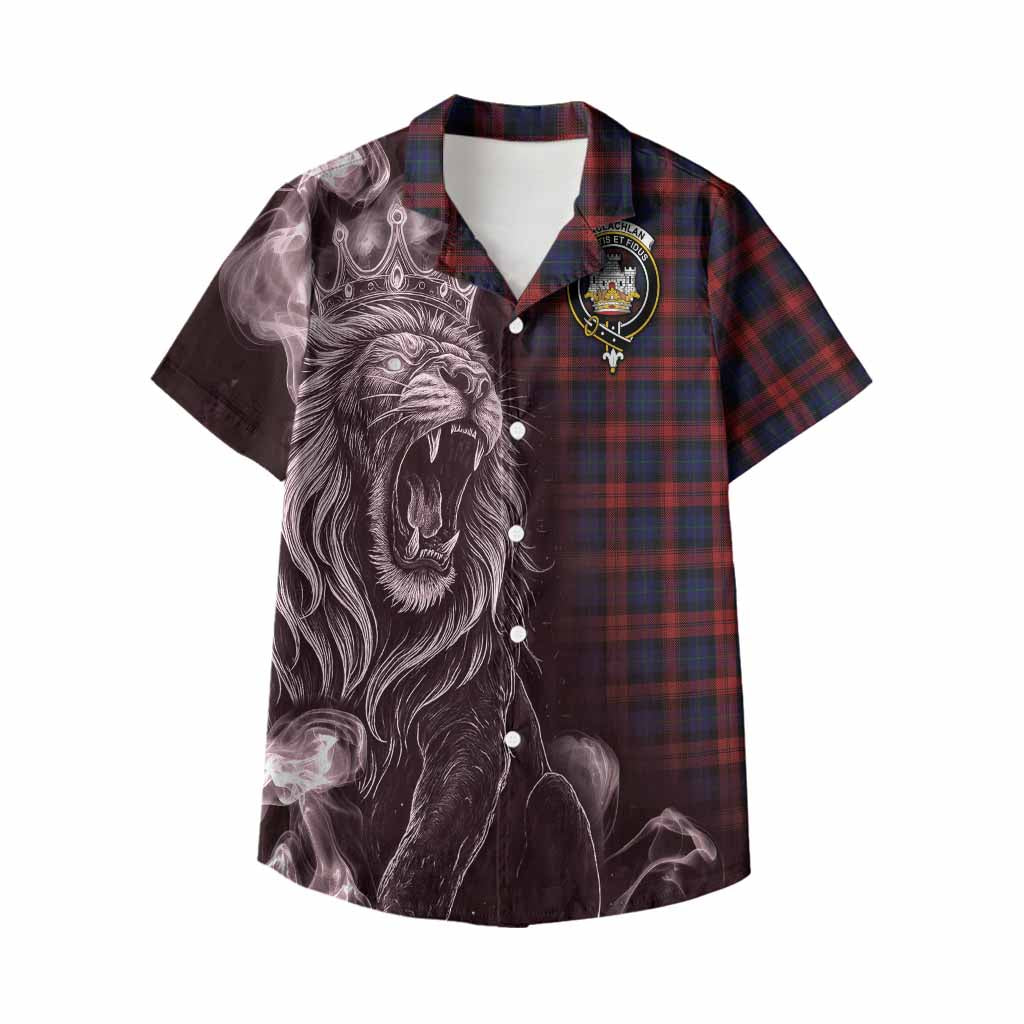 MacLachlan (McLachlan) Tartan Kid Hawaiian Shirt Roaring Lion Heritage