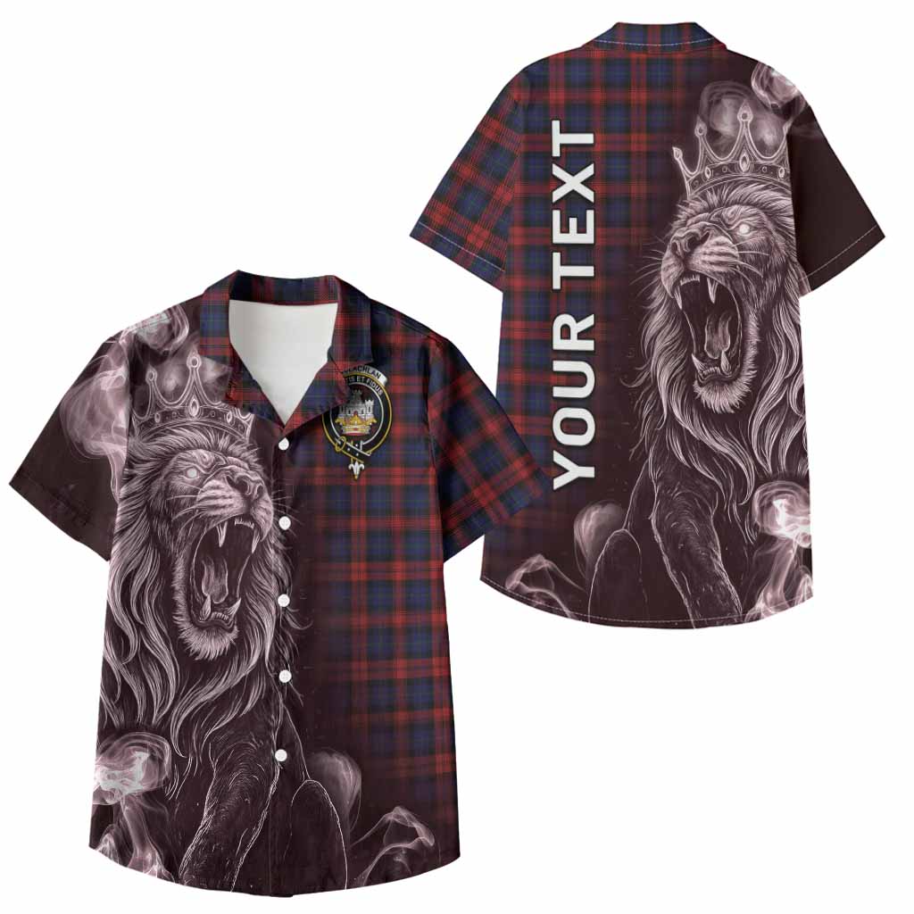MacLachlan (McLachlan) Tartan Kid Hawaiian Shirt Roaring Lion Heritage