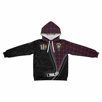 MacLachlan (McLachlan) Tartan Kid Hoodie New Zealand Pattern Unique Zipper Stylized