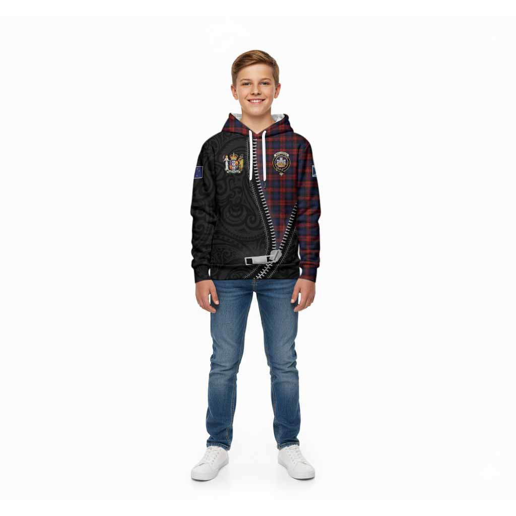 MacLachlan (McLachlan) Tartan Kid Hoodie New Zealand Pattern Unique Zipper Stylized