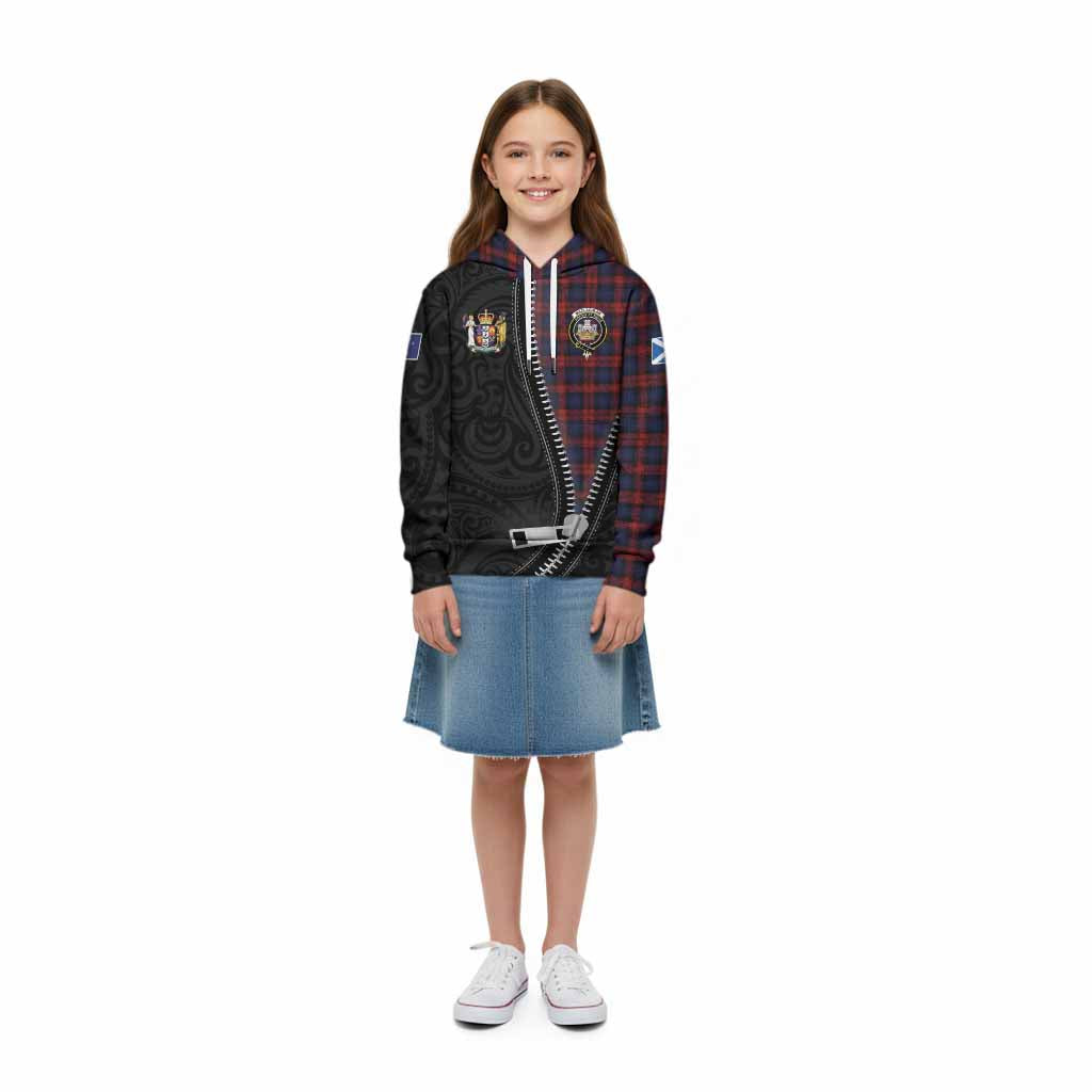 MacLachlan (McLachlan) Tartan Kid Hoodie New Zealand Pattern Unique Zipper Stylized