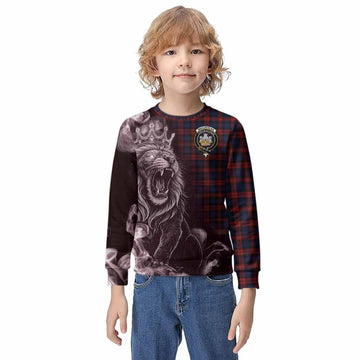 MacLachlan (McLachlan) Tartan Kid Knitted Sweatshirt Roaring Lion Heritage
