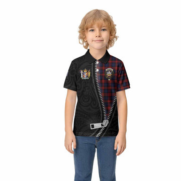 MacLachlan (McLachlan) Tartan Kid Polo Shirt New Zealand Pattern Unique Zipper Stylized