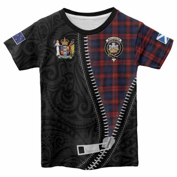 MacLachlan (McLachlan) Tartan Kid T-shirt New Zealand Pattern Unique Zipper Stylized