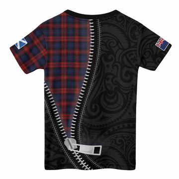 MacLachlan (McLachlan) Tartan Kid T-shirt New Zealand Pattern Unique Zipper Stylized
