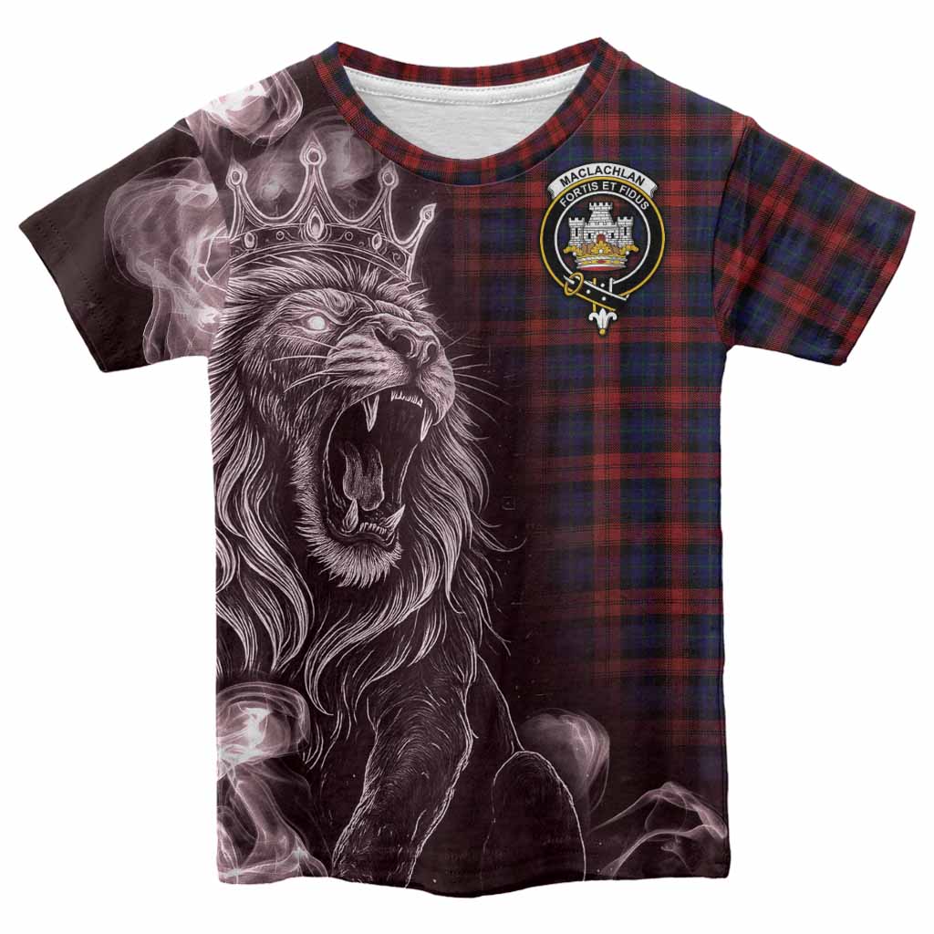 MacLachlan (McLachlan) Tartan Kid T-shirt Roaring Lion Heritage