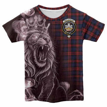 MacLachlan (McLachlan) Tartan Kid T-shirt Roaring Lion Heritage