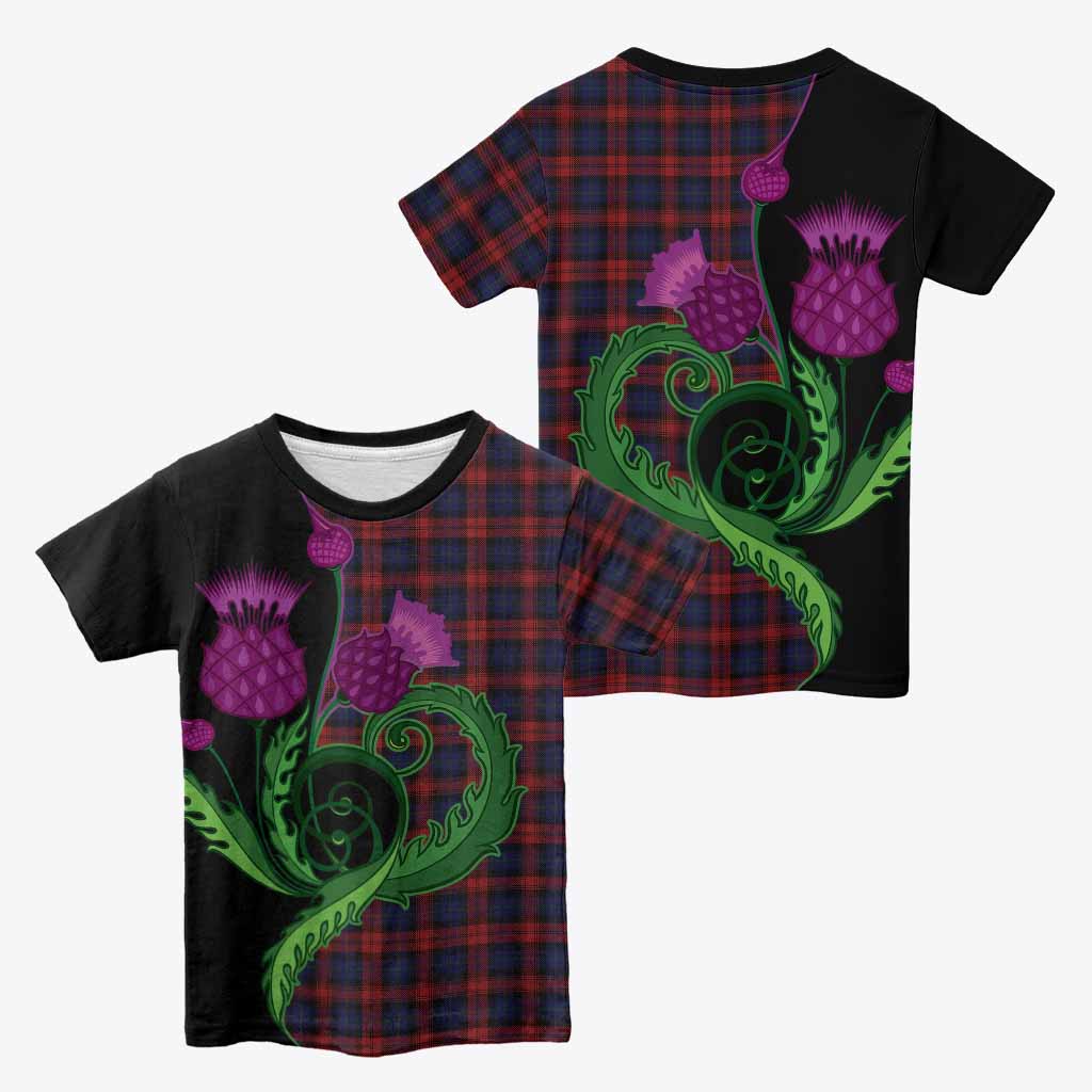 MacLachlan (McLachlan) Tartan Kid T-shirt Traditional Scottish Thistle