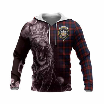MacLachlan (McLachlan) Tartan Knitted Hoodie Roaring Lion Heritage