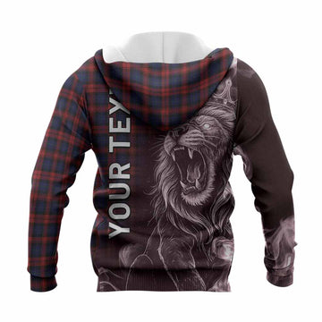 MacLachlan (McLachlan) Tartan Knitted Hoodie Roaring Lion Heritage