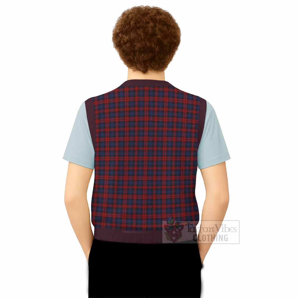 MacLachlan (McLachlan) Tartan Knitted V-Neck Vest with Family Crest - Tartan Vibes Clothing