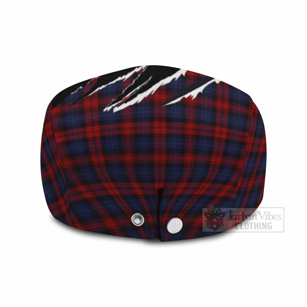 MacLachlan (McLachlan) Tartan Loch Ness Monster Flat Cap, Jeff Cap Celtic Knot Nessie Art