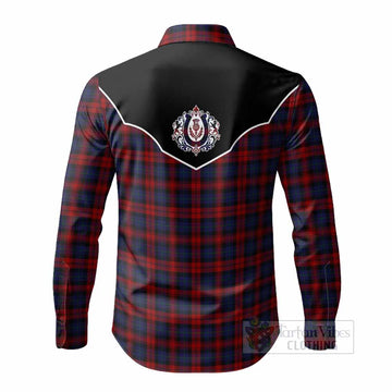 MacLachlan (McLachlan) Tartan Long Sleeve Button Shirts Horseshoe Ornament - Tartan Vibes Clothing