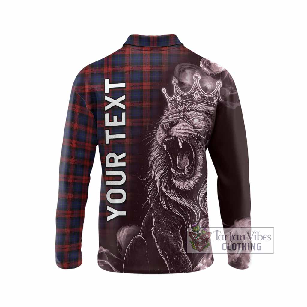 MacLachlan (McLachlan) Tartan Long Sleeve Polo Shirt Roaring Lion Heritage