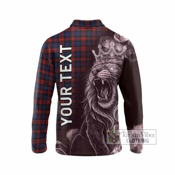 MacLachlan (McLachlan) Tartan Long Sleeve Polo Shirt Roaring Lion Heritage