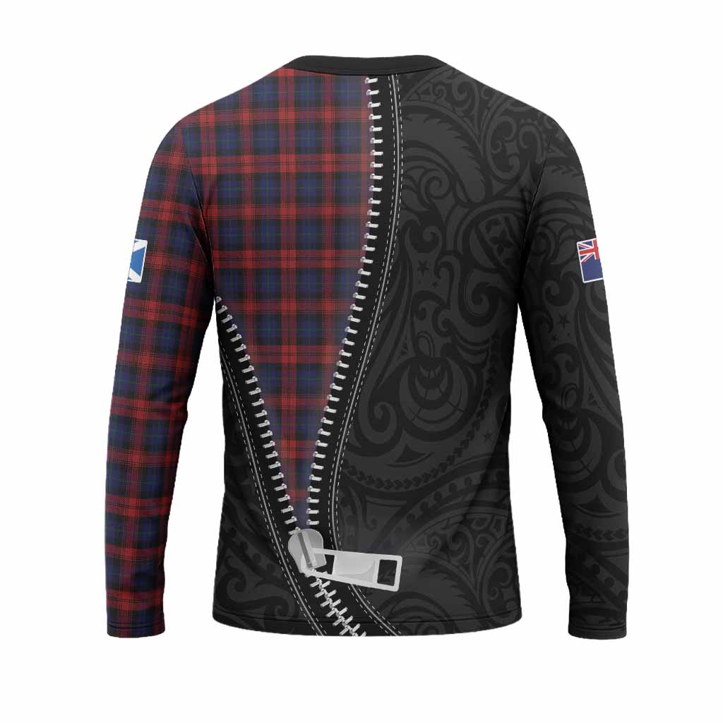 MacLachlan (McLachlan) Tartan Long Sleeve T-Shirt New Zealand Pattern Unique Zipper Stylized