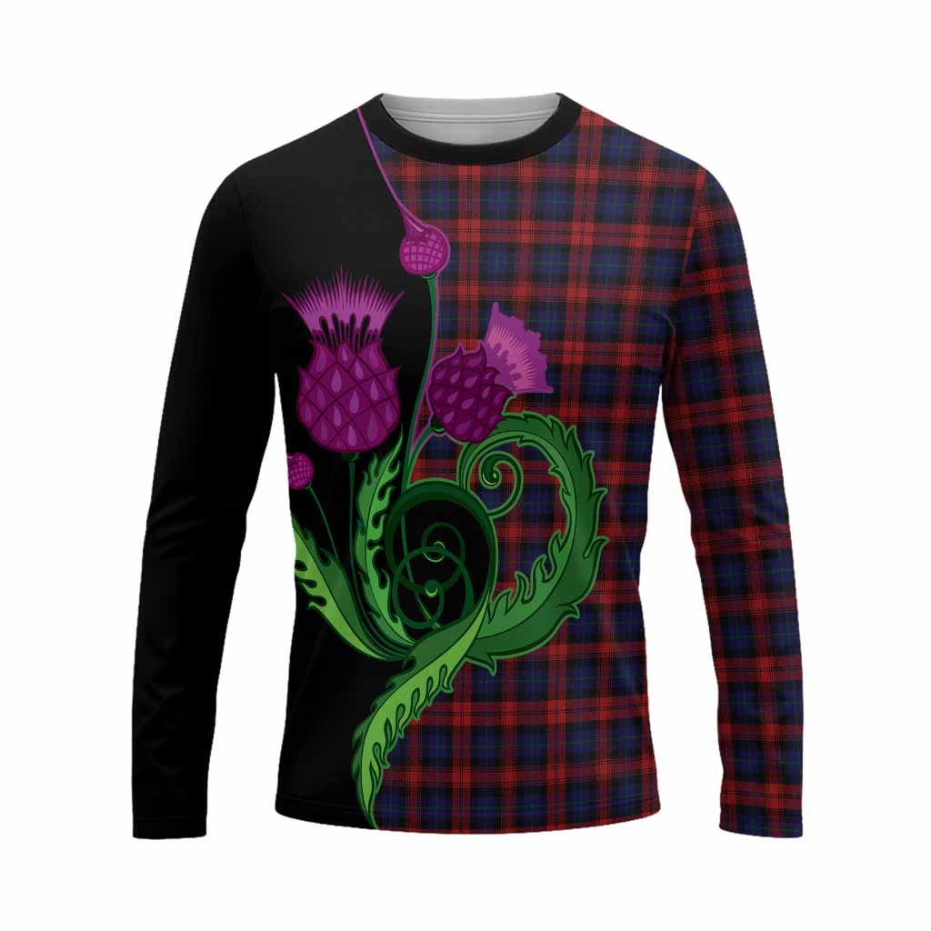MacLachlan (McLachlan) Tartan Long Sleeve T-Shirt Traditional Scottish Thistle