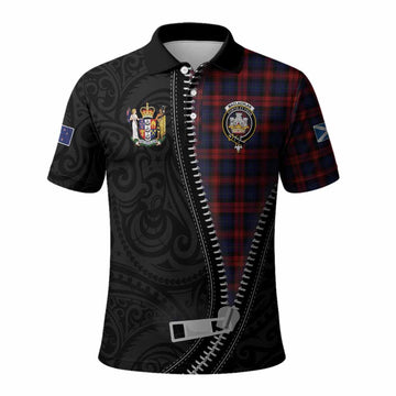 MacLachlan (McLachlan) Tartan Polo Shirt New Zealand Pattern Unique Zipper Stylized