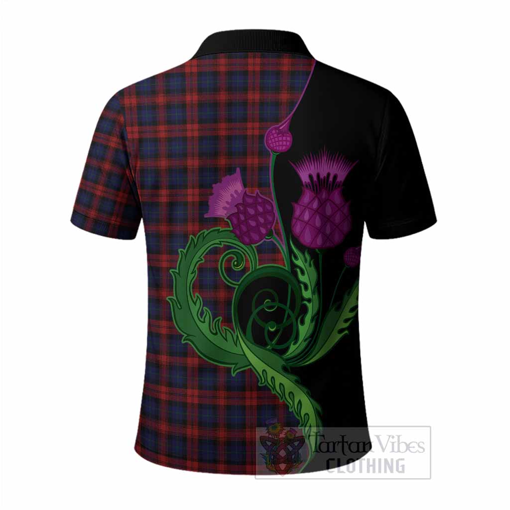MacLachlan (McLachlan) Tartan Polo Shirt Traditional Scottish Thistle