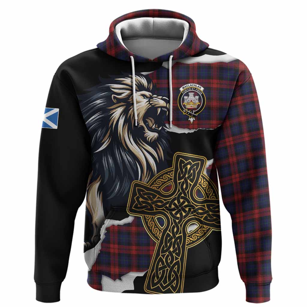 MacLachlan (McLachlan) Tartan Scottish Hoodie Lion Celtic Heritage