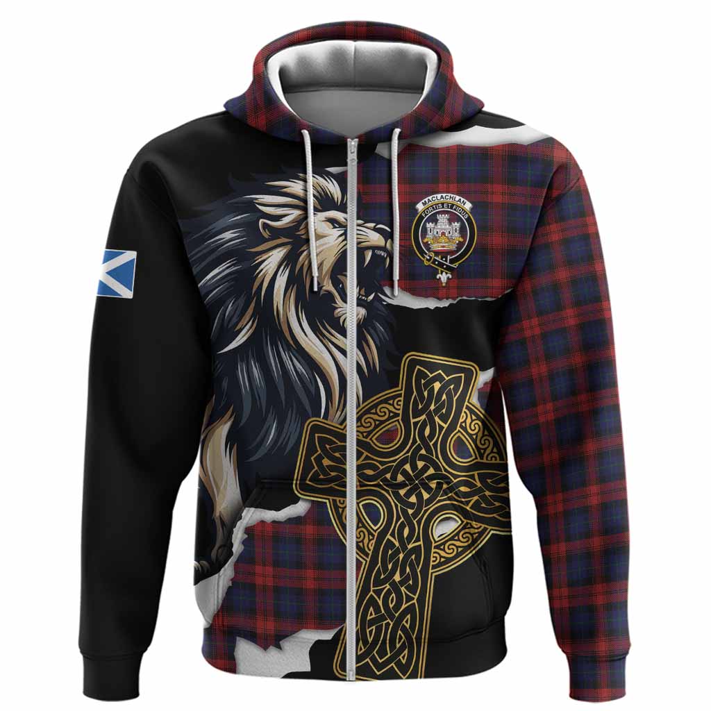 MacLachlan (McLachlan) Tartan Scottish Hoodie Lion Celtic Heritage