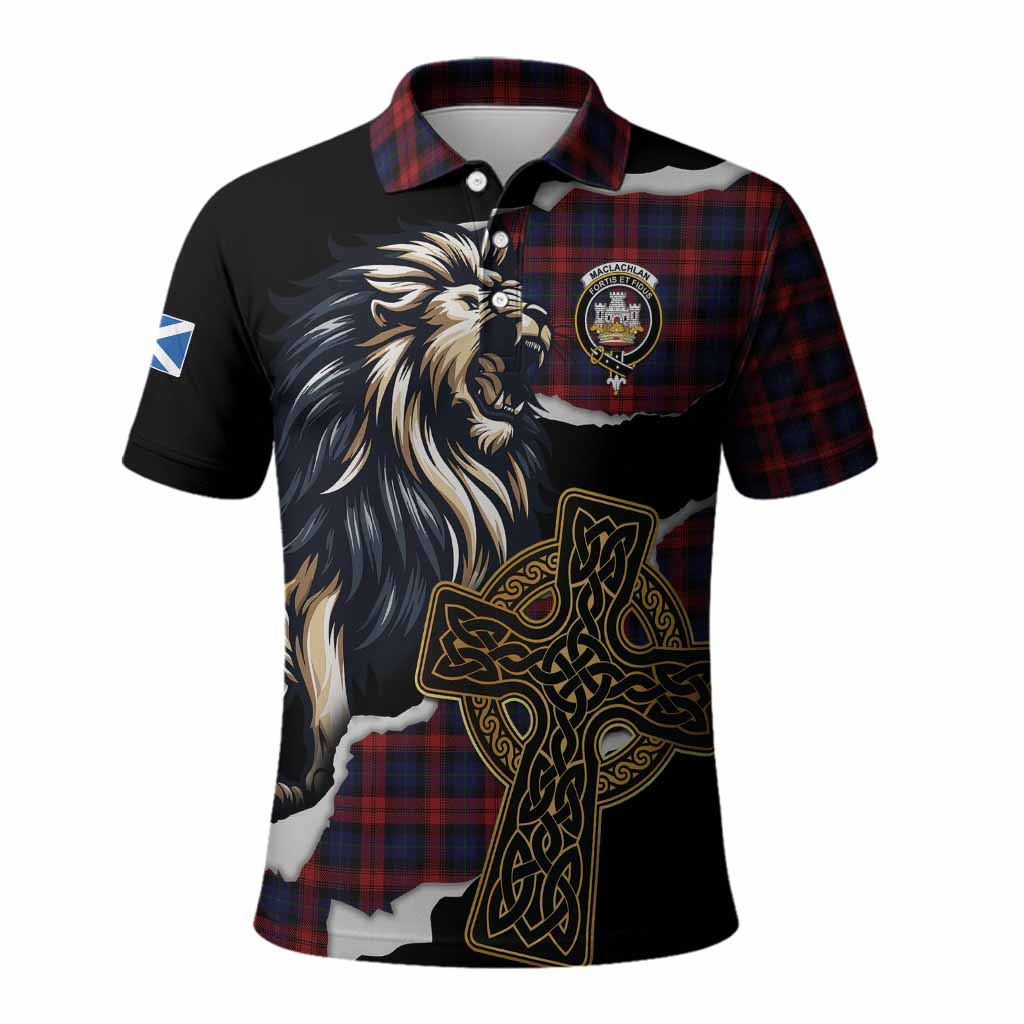 MacLachlan (McLachlan) Tartan Scottish Polo Shirt Lion Celtic Heritage