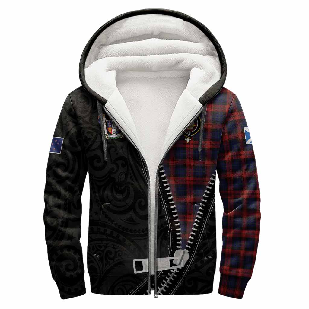 MacLachlan (McLachlan) Tartan Sherpa Hoodie New Zealand Pattern Unique Zipper Stylized