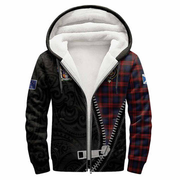 MacLachlan (McLachlan) Tartan Sherpa Hoodie New Zealand Pattern Unique Zipper Stylized