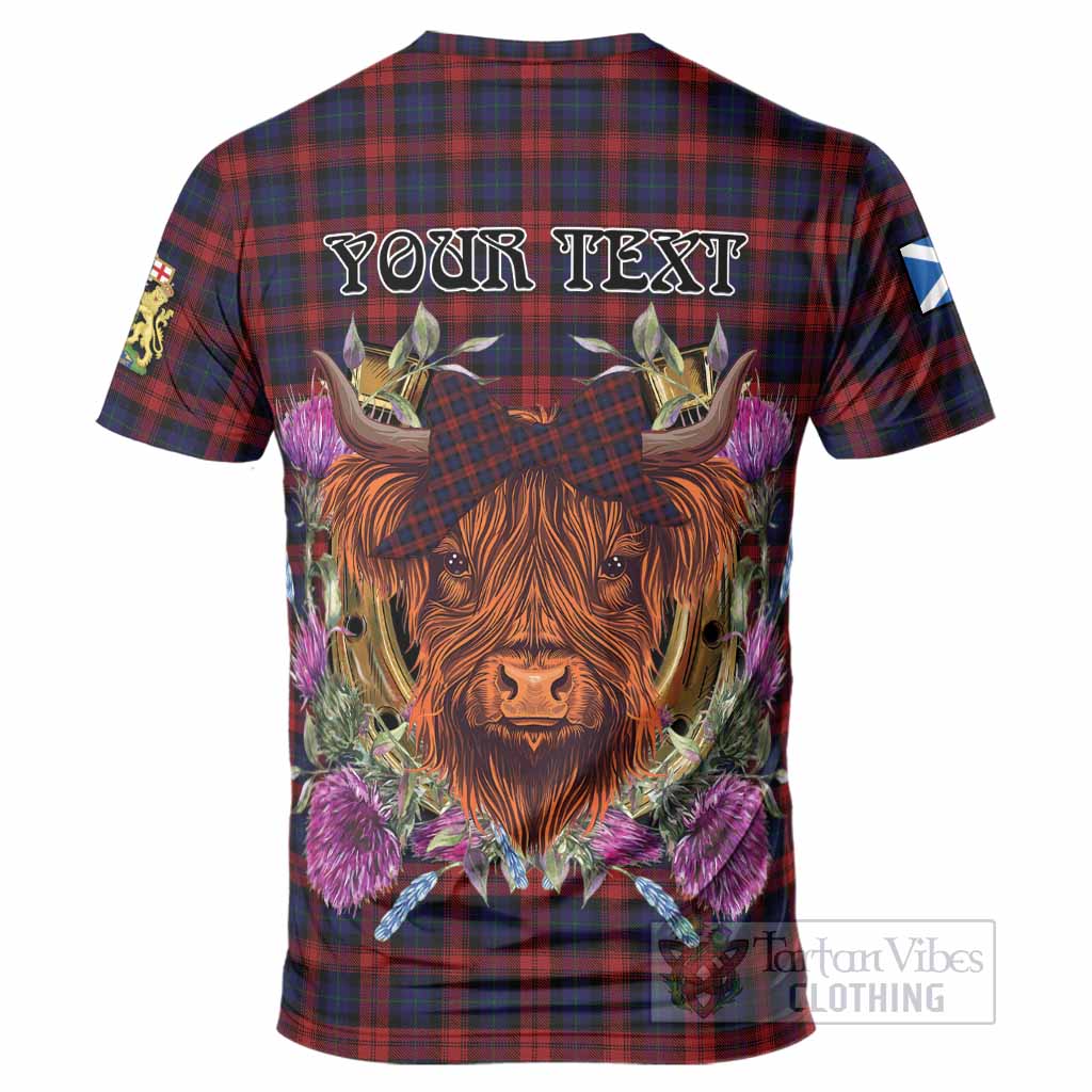 MacLachlan (McLachlan) Tartan T-Shirt Scottish Thistle Heilan Coo