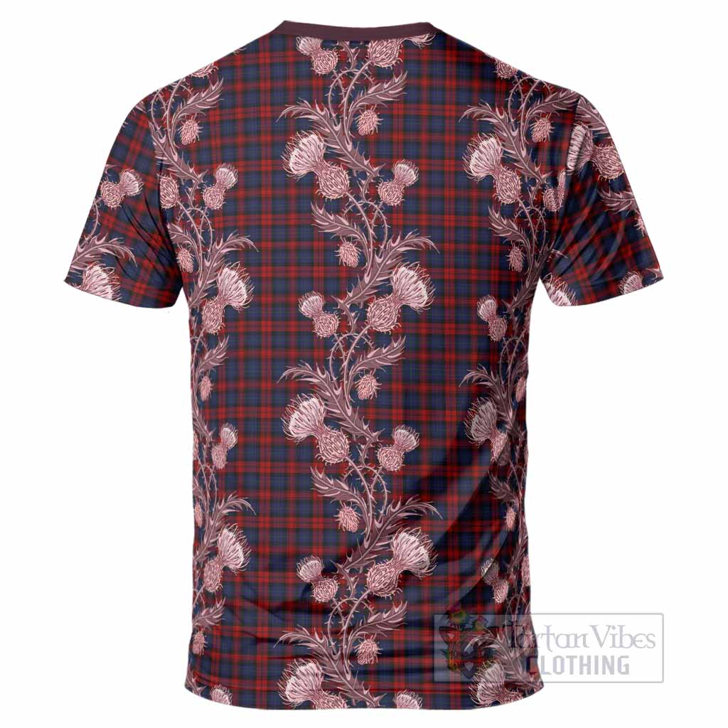 MacLachlan (McLachlan) Tartan T-Shirt Seamless Scottish Thistle Flowers