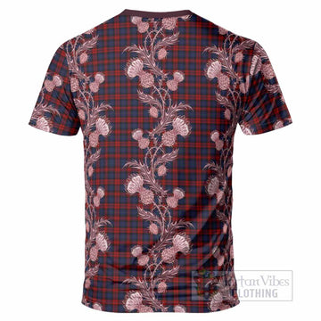 MacLachlan (McLachlan) Tartan T-Shirt Seamless Scottish Thistle Flowers