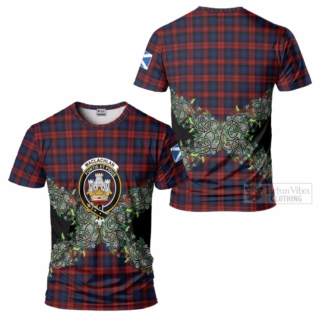 MacLachlan (McLachlan) Tartan T-Shirt Thistle Scottish Spirit